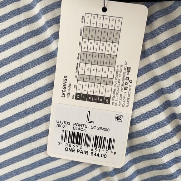 Hue ponte leggings, black - Picture 6 of 6